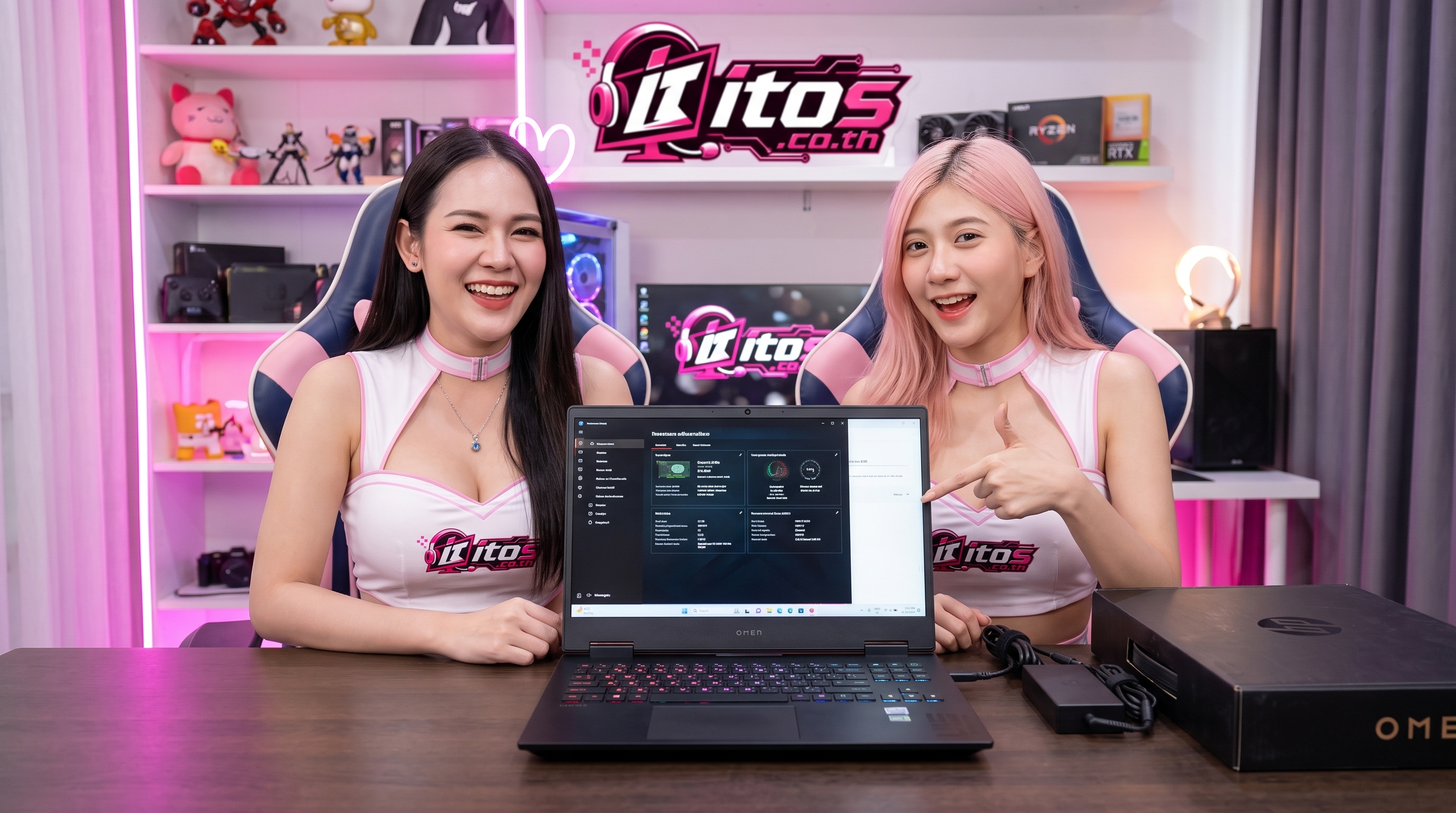 เตรียมขาย notebooke hp omen สายเกมมิ่ง ตรวจการ์ดจอและระบบระบายความร้อนก่อนส่งต่อ